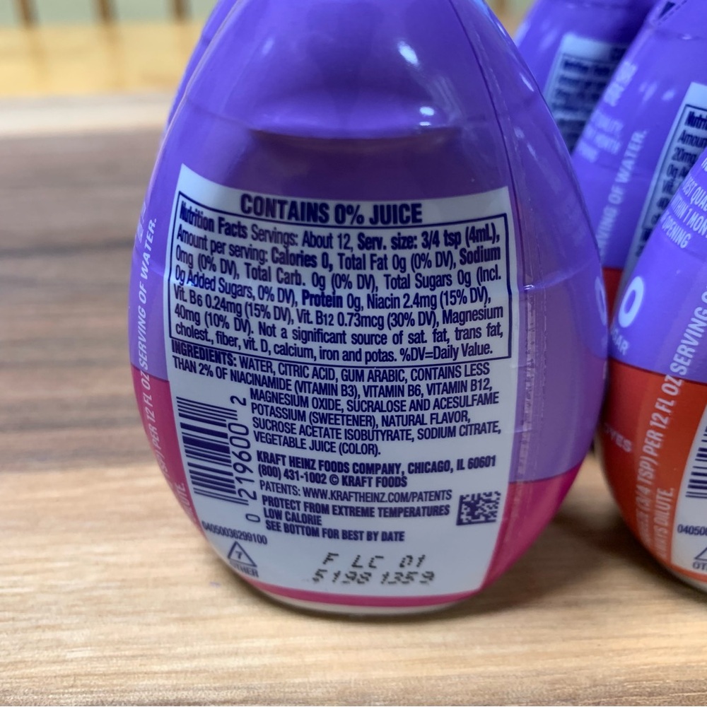 Lot of 6 Mio Liquid Water Enhancer 3x Berry Dragonfruit 3x Blood Orange Hibiscus - Picture 3 of 5